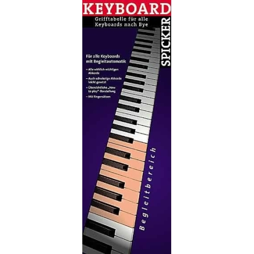 Keyboard Spicker (Händlerpaket (10/12) - Die praktische Grifftabelle für alle Keyboards