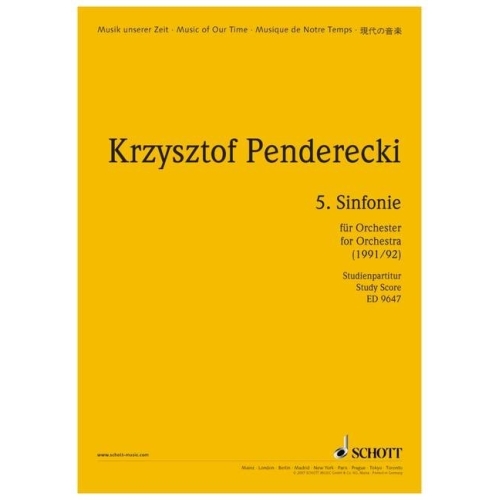 Penderecki, Krzysztof - 5. Sinfonie