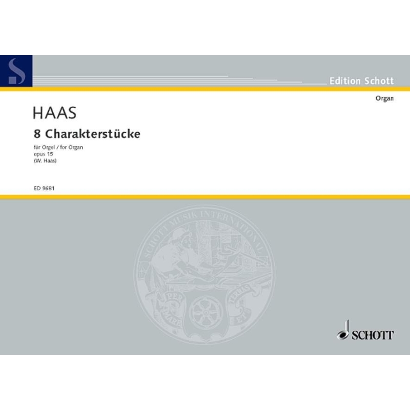 Haas, Joseph - 8 Character Pieces op. 15
