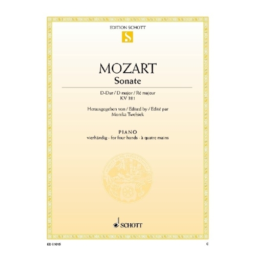 Mozart, Wolfgang Amadeus - Sonata D Major  KV 381