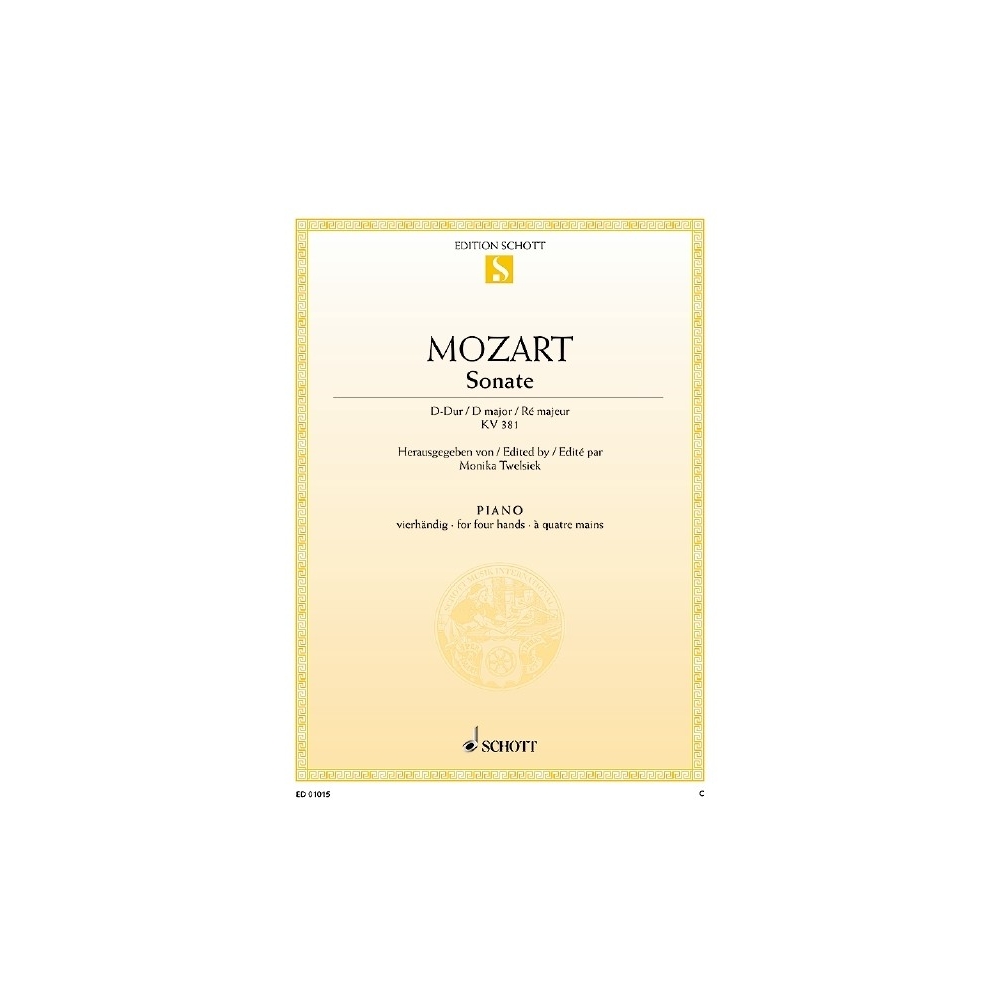 Mozart, Wolfgang Amadeus - Sonata D Major K 381 