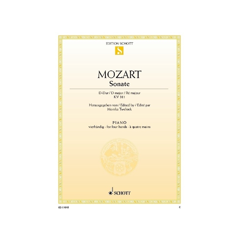 Mozart, Wolfgang Amadeus - Sonata D Major K 381