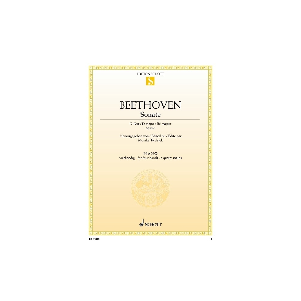 Beethoven, Ludwig van - Sonata facile D Major op. 6