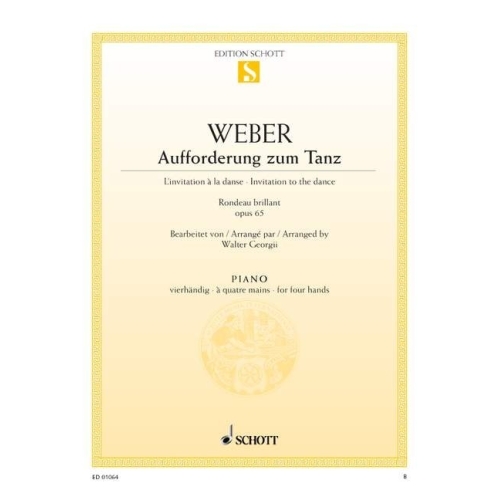 Weber, Carl Maria von - Aufforderung zum Tanz op. 65