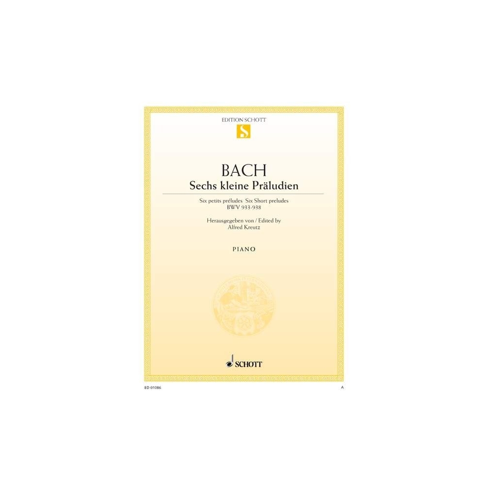 Bach, J.S - Six short preludes BWV 933-938 