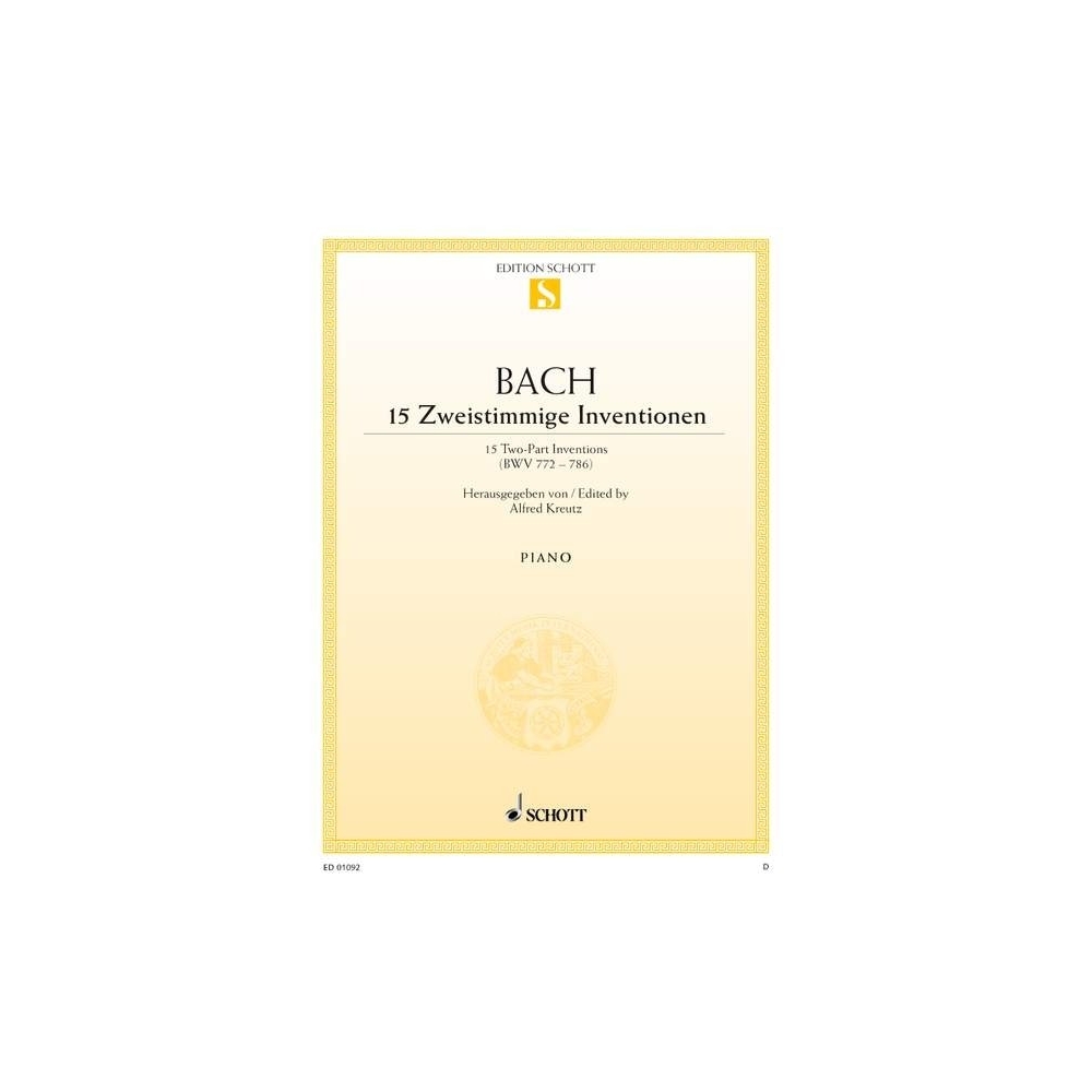 Bach, Johann Sebastian - 15 two-part Inventions  BWV 772-786