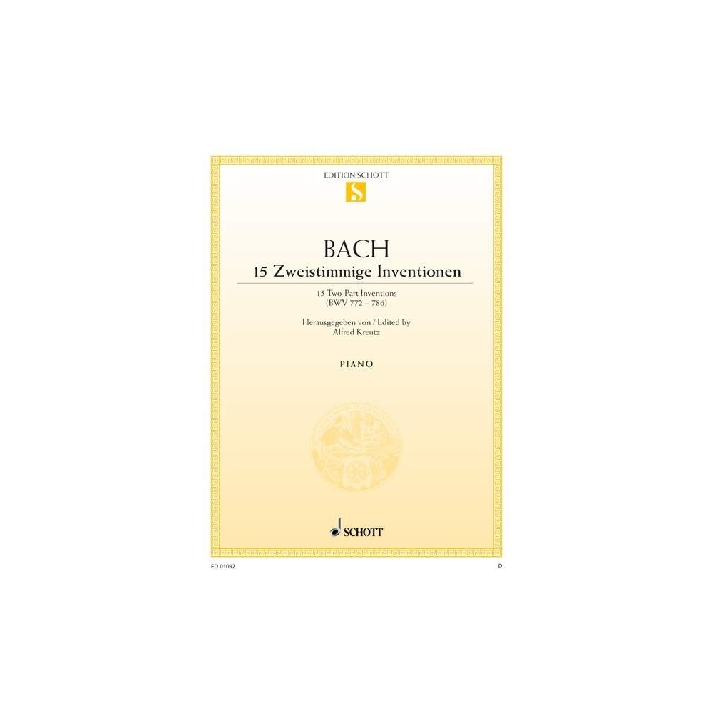 Bach, J.S - 15 two-part Inventions BWV 772-786 