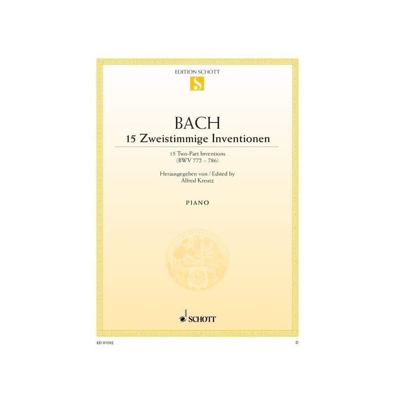 Bach, J.S - 15 two-part Inventions BWV 772-786 