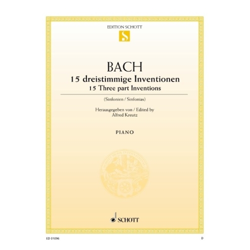 Bach, J.S - 15 Three-Part...