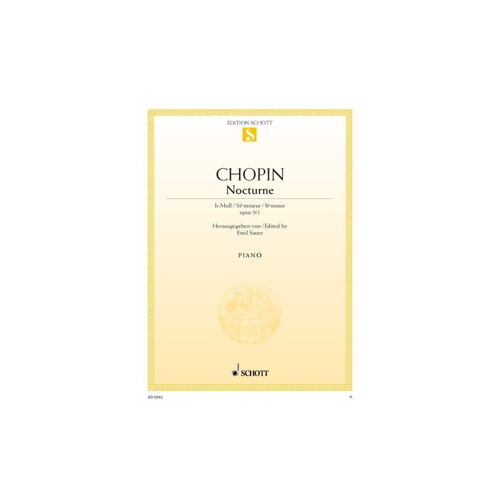 Chopin, Frédéric - Nocturne B-flat minor op. 9/1 