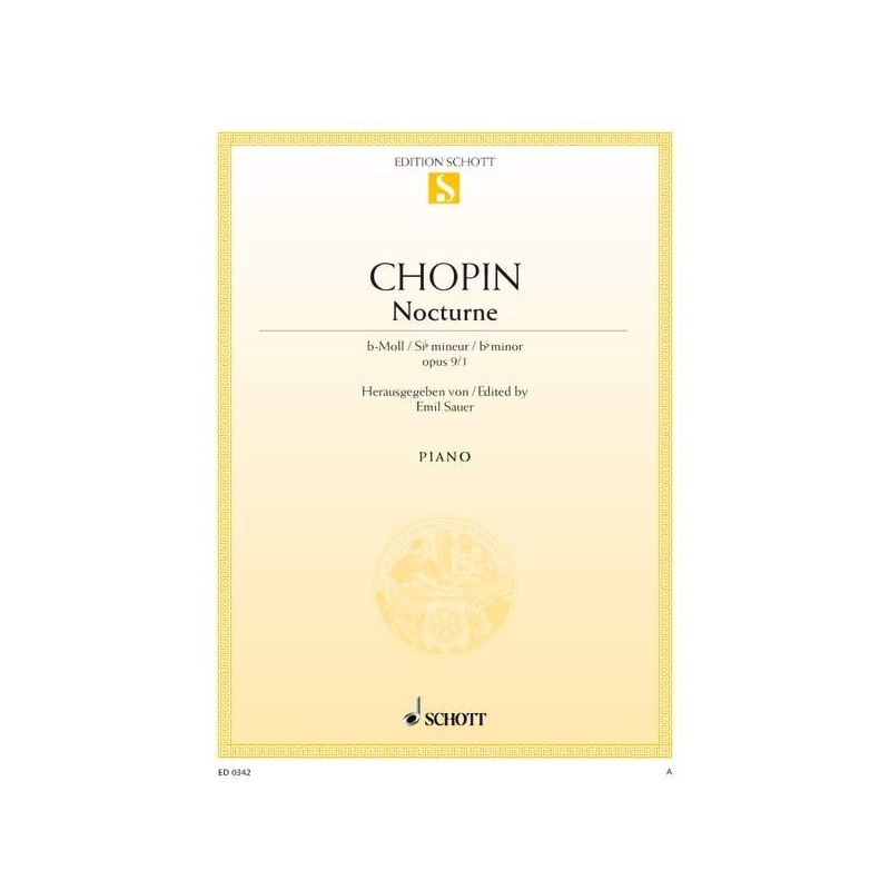 Chopin, Frédéric - Nocturne B-flat minor op. 9/1 