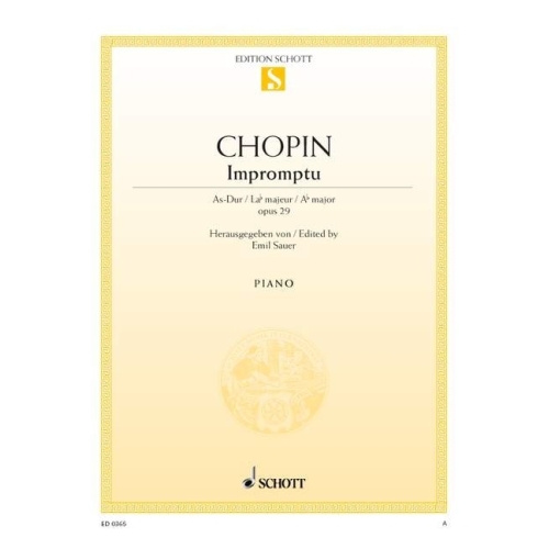 Chopin, Frédéric - Impromptu A-flat major op. 29 