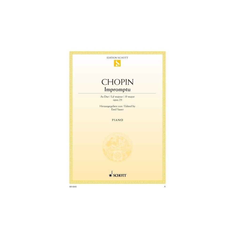 Chopin, Frédéric - Impromptu A flat Major op. 29