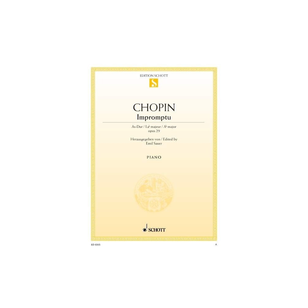 Chopin, Frédéric - Impromptu A-flat major op. 29 