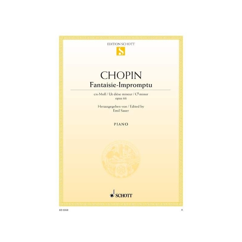 Chopin, Frédéric - Fantaisie-Impromptu C-sharp minor op. 66 (posth.) 
