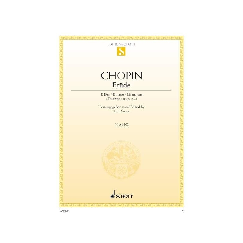 Chopin, Frédéric - Etude E major op. 10/3 