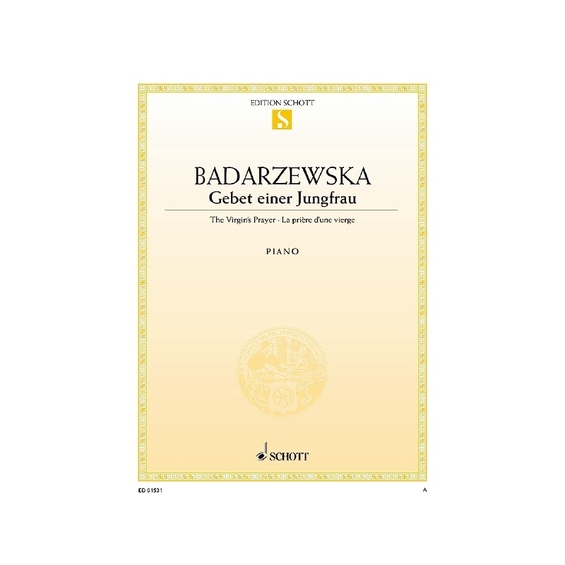 Badarzewska, Tekla - The Virgin's Prayer E-flat major 