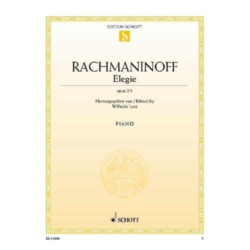 Rachmaninoff, Sergei Wassiljewitsch - Elegie op. 3/1