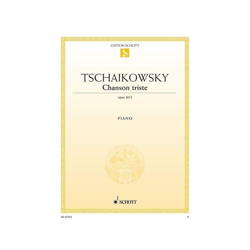Tchaikovsky, Peter Iljitsch - Chanson triste op. 40/2