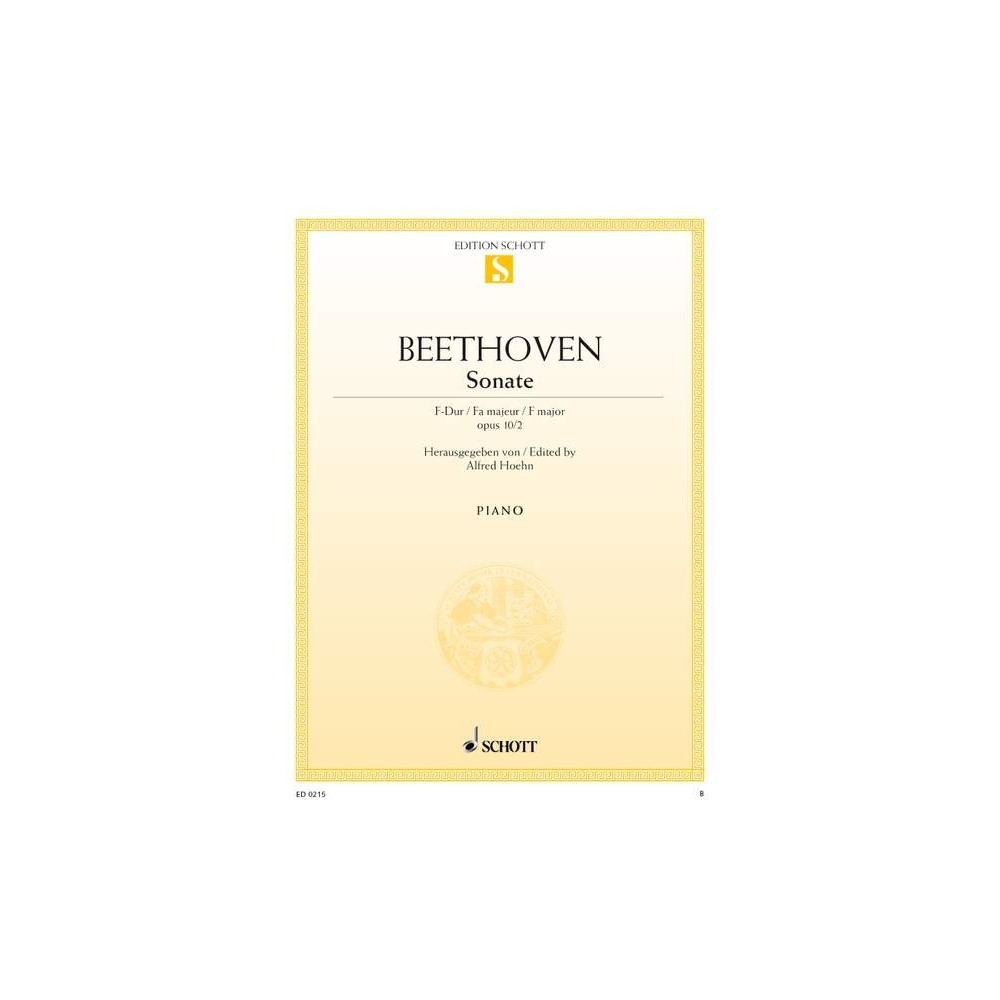 Beethoven, Ludwig van - Sonata in F Major op. 10/2