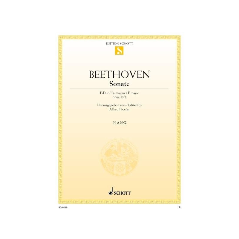 Beethoven, Ludwig van - Sonata in F Major op. 10/2
