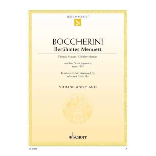 Boccherini, Luigi - Famous Minuet A Major op. 13/5