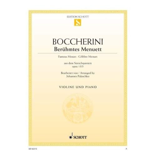 Boccherini, Luigi - Famous Minuet A major op. 13/5 