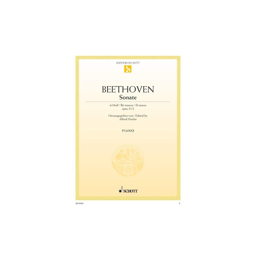 Beethoven, Ludwig van - Sonata D Minor op. 31/2