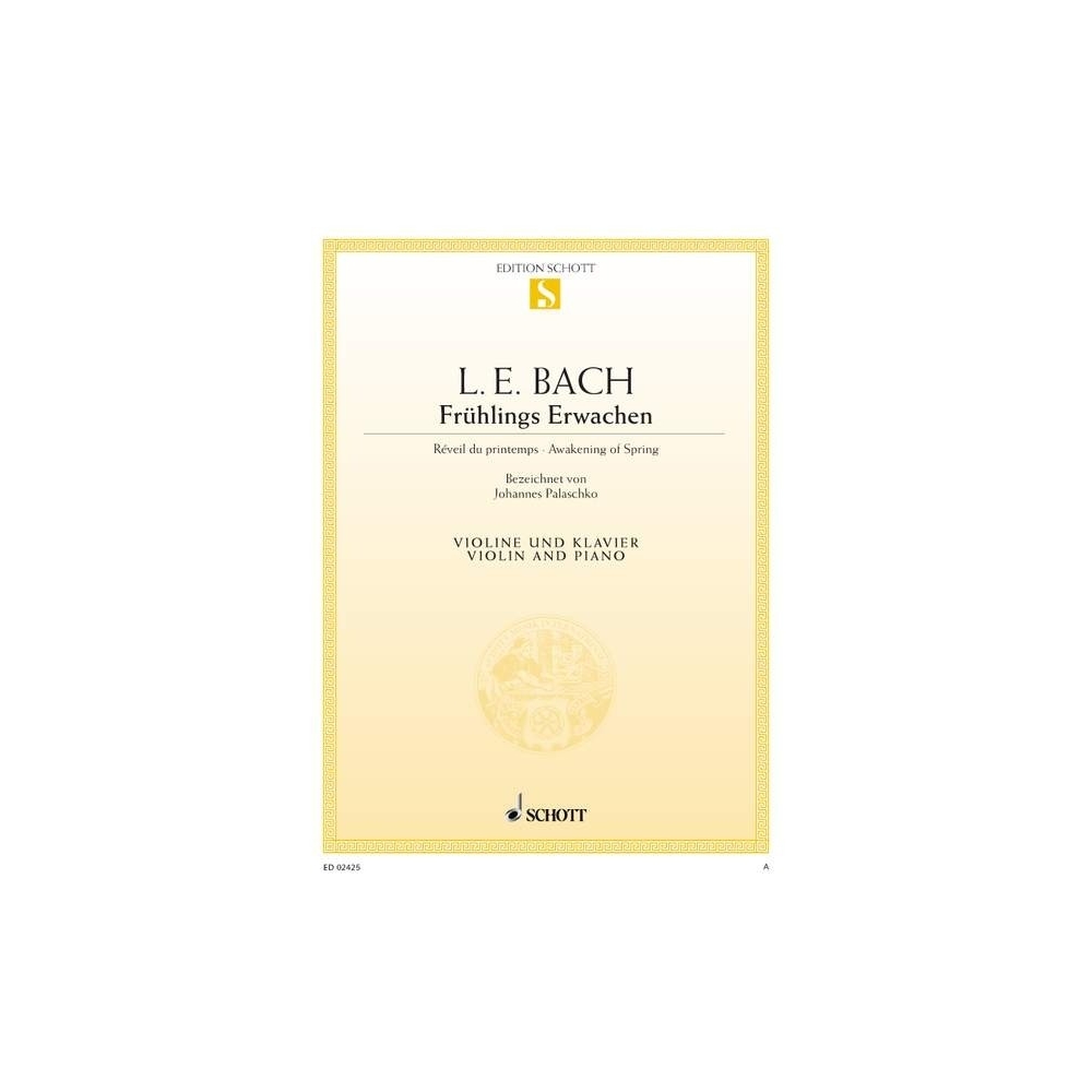 Bach, Leonhard Emil - Frühlings Erwachen E major 