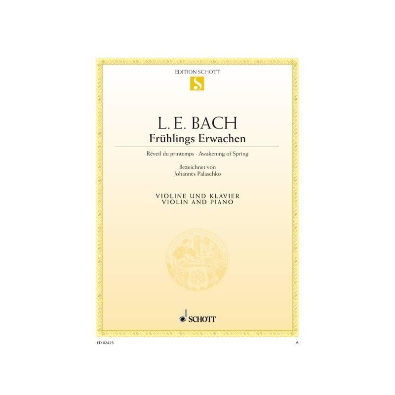 Bach, Leonhard Emil - Frühlings Erwachen E major 