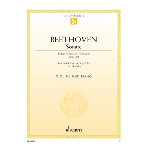 Beethoven, Ludwig van - Sonata D major op. 12/1 