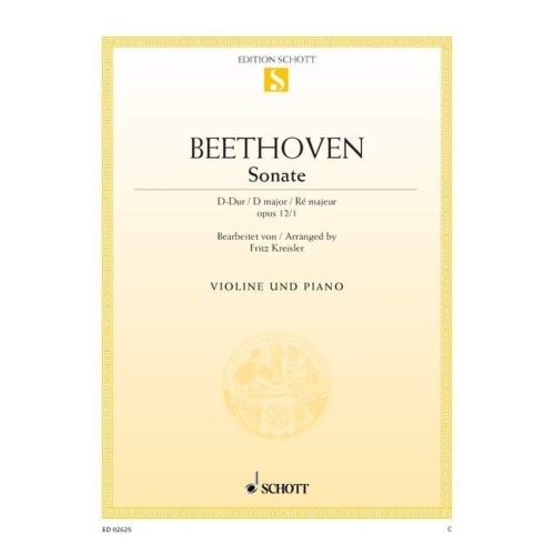 Beethoven, Ludwig van - Sonate D Major op. 12/1