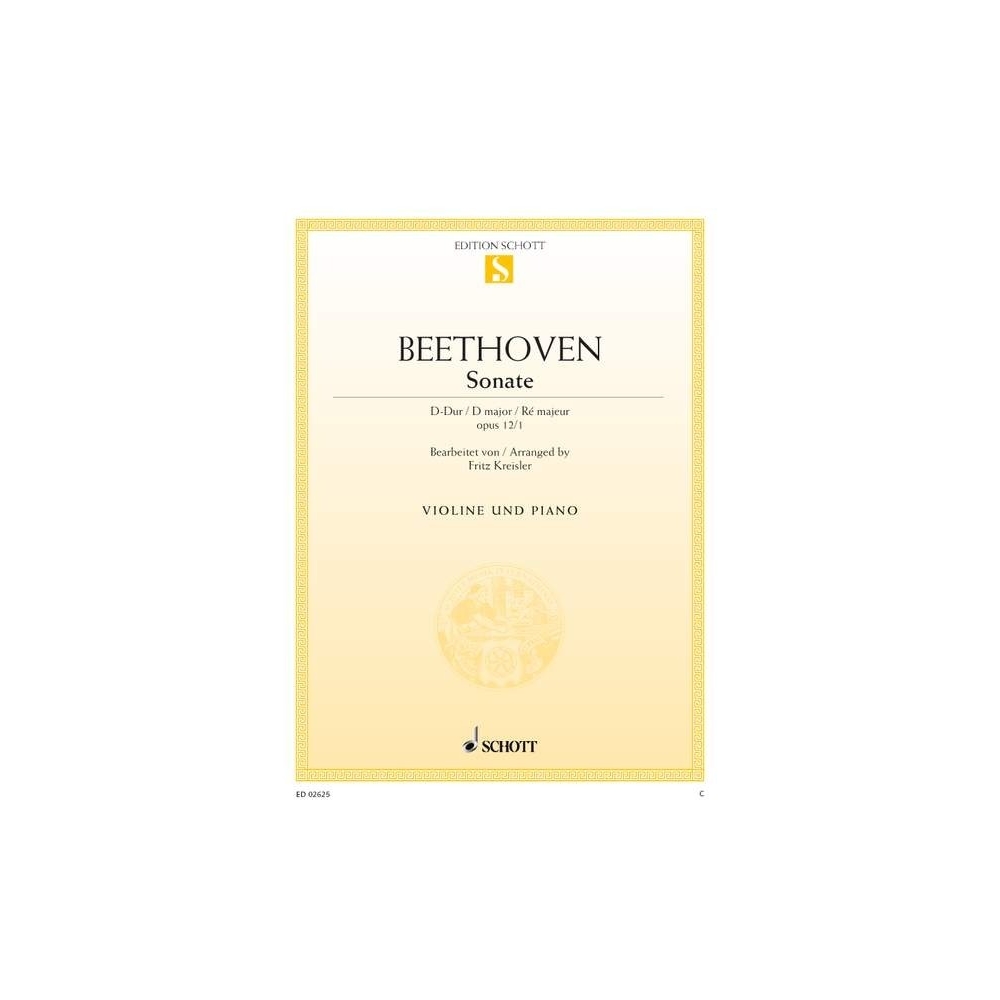 Beethoven, Ludwig van - Sonate D Major op. 12/1