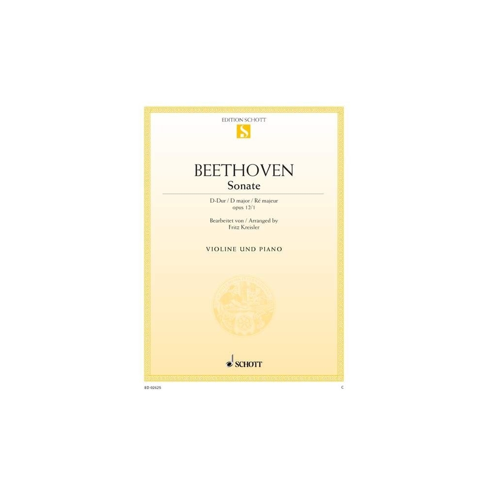 Beethoven, Ludwig van - Sonata D major op. 12/1 