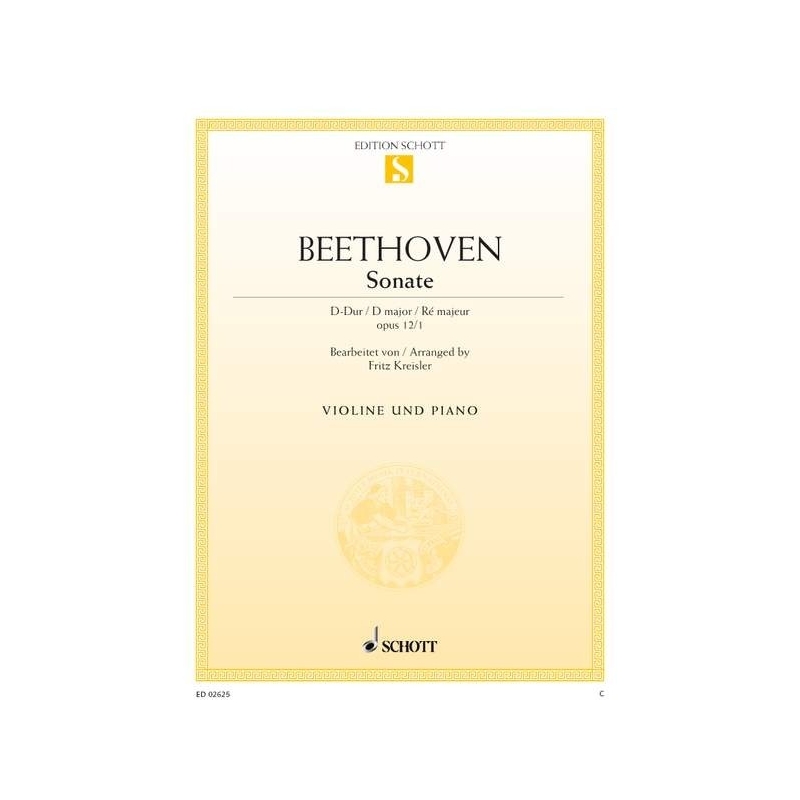 Beethoven, Ludwig van - Sonata D major op. 12/1 