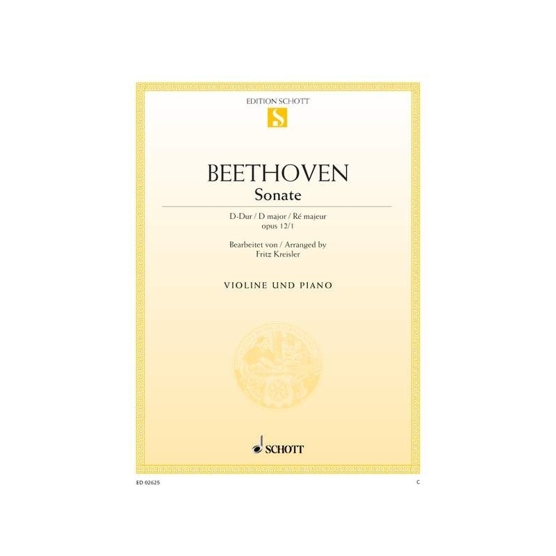 Beethoven, Ludwig van - Sonate D Major op. 12/1