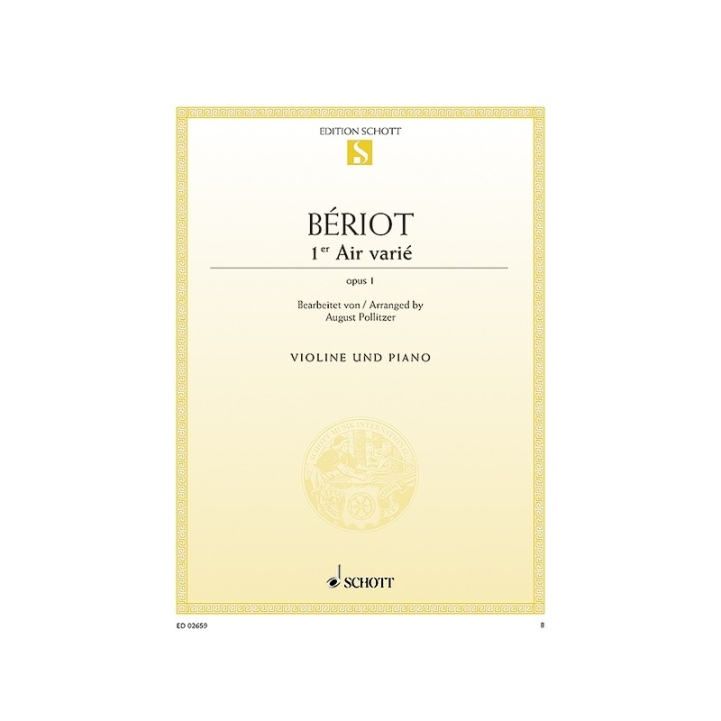 Bériot, Charles-Auguste de - Air varié D minor op. 1