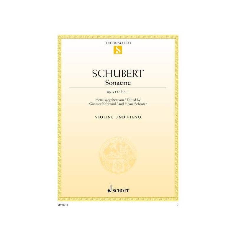 Schubert, Franz - Sonatina D major op. 137/1 D 384