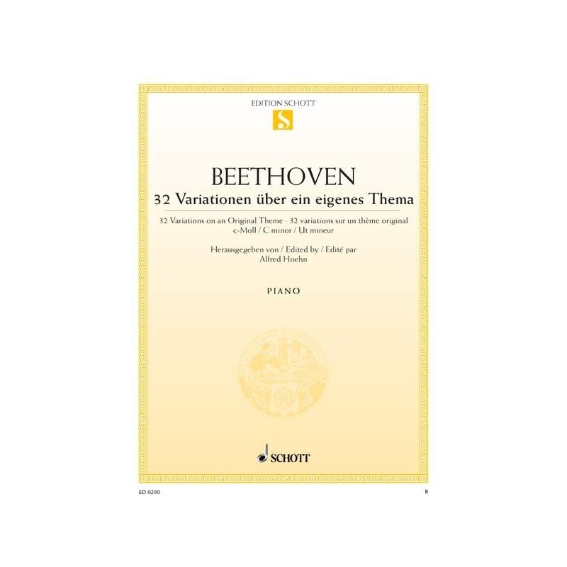 Beethoven, Ludwig van - 32 Variations on an Original Theme C Minor  WoO 80