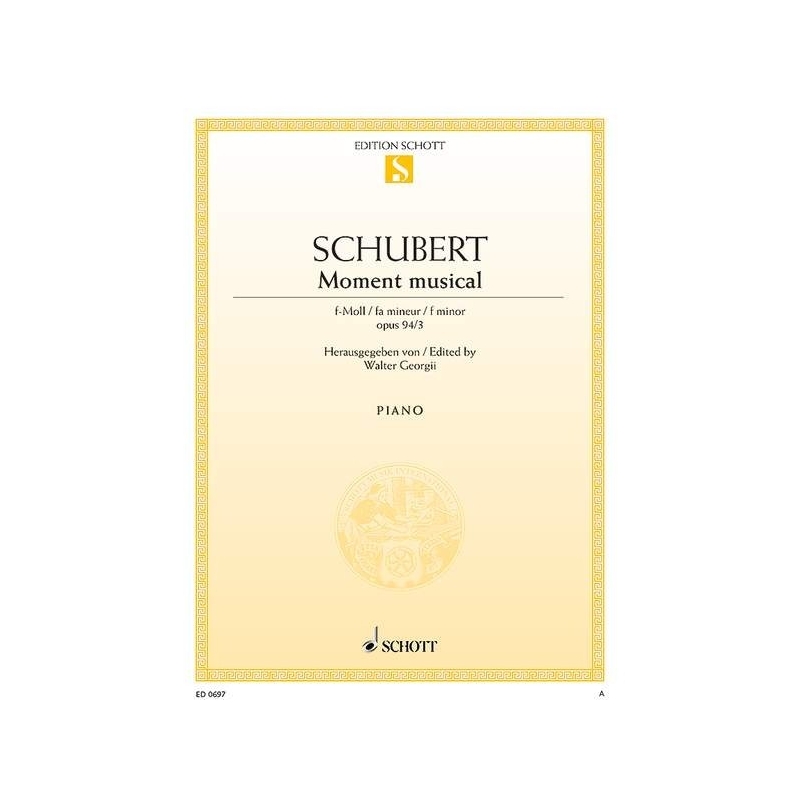 Schubert, Franz - Moment musical op. 94 D 780 