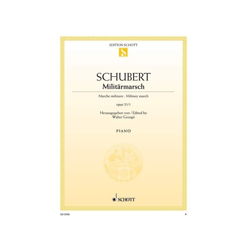 Schubert, Franz - Military march D Major op. 51/1 D 733/1