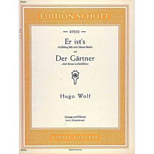 Wolf, Hugo Philipp Jakob -...