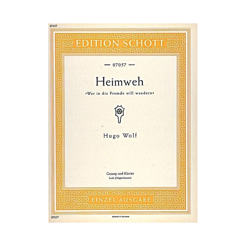 Wolf, Hugo Philipp Jakob - Heimweh 