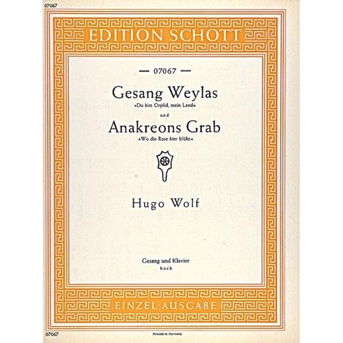 Wolf, Hugo Philipp Jakob -...