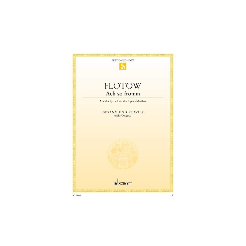 Flotow, Friedrich von - Ach so fromm 