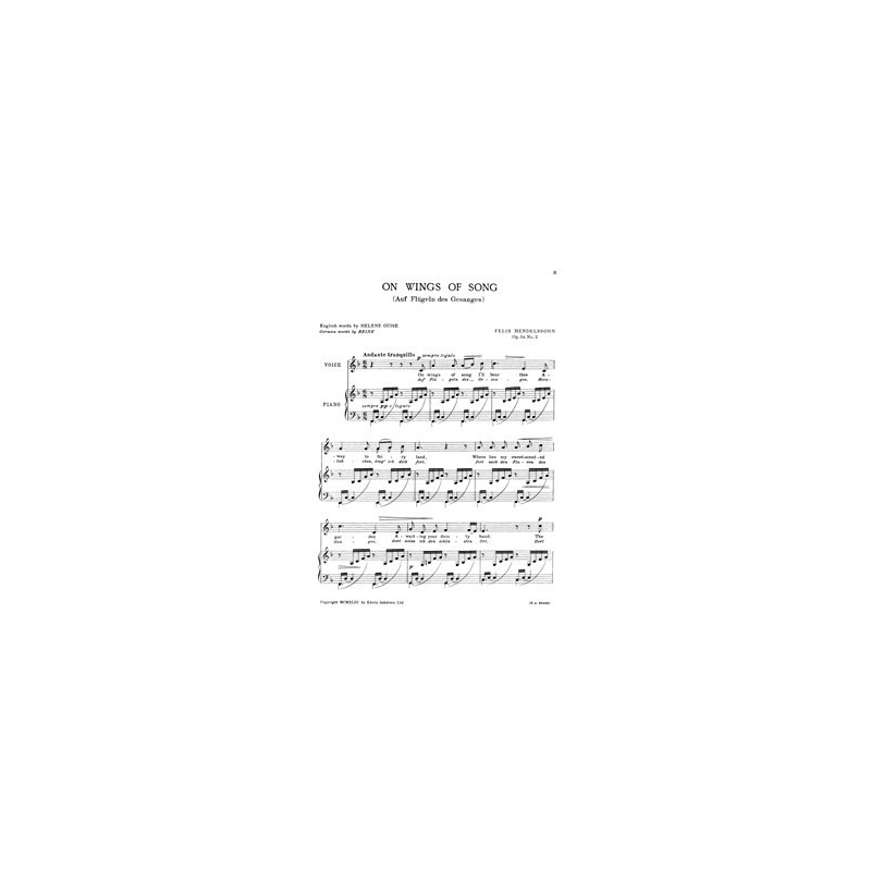 Bartholdy, Felix Mendelssohn - On Wings Of Song Op. 34 No. 2