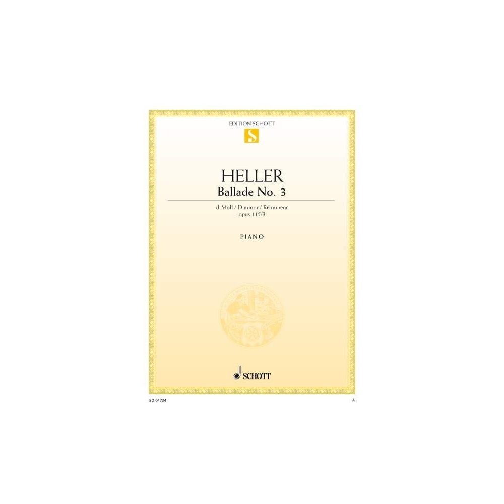 Heller, Stephen - Ballade No. 3 D minor op. 115 