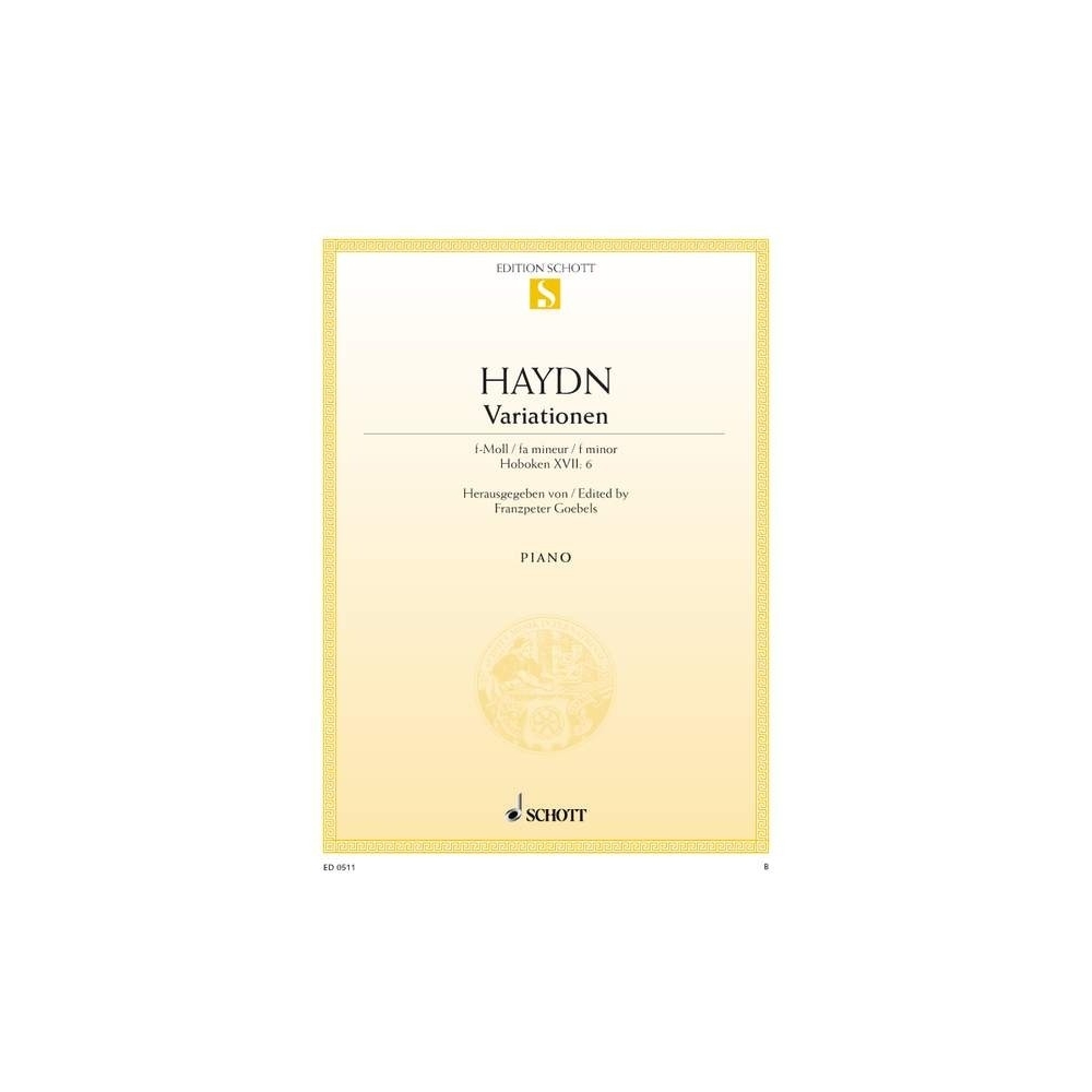 Haydn, Joseph - Variations F Minor  Hob. XVII:6