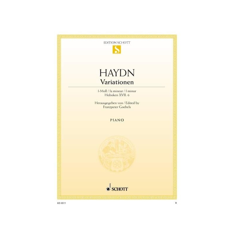 Haydn, Joseph - Variations F Minor  Hob. XVII:6