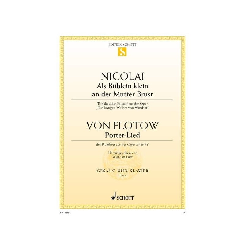 Flotow & Nicolai - Als Büblein klein an der Mutterbrust / Porter-Lied